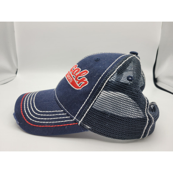 LINCOLN Power Sports Trucker Hat Ball Cap ADJUSTABLE‎ Distressed Mesh Back - Picture 3 of 8